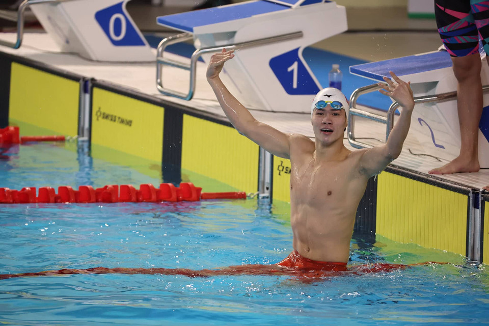 Đội tuyển Bơi Việt Nam đã tạo nên bất ngờ trên đường đua xanh tại SEA Games 31 trong chiều 17/5. (Ảnh: Hải An/Vietnam+)