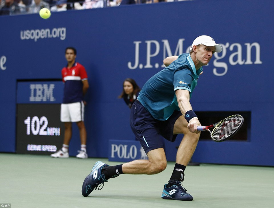 Kevin Anderson cũng đã thi đấu đầy quyết tâm...