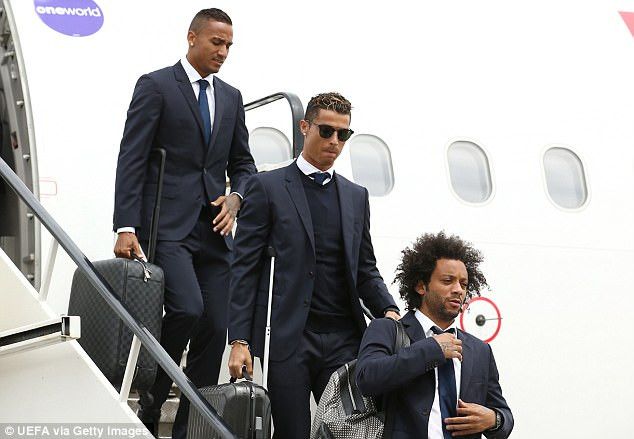 Ronaldo và đồng đội đặt cân đến Cardiff, xứ Wales, để chinh phục chức vô địch Champions League​.