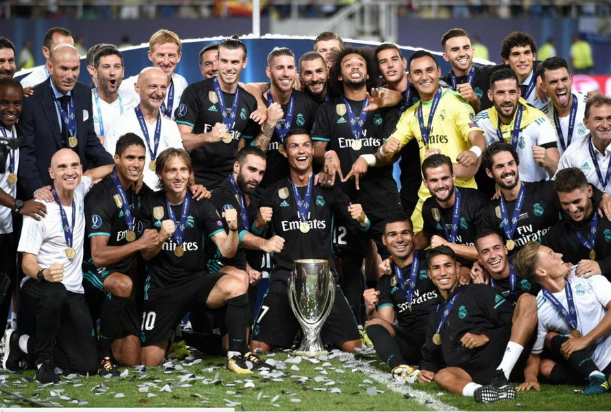 Real Madrid giành Siêu cúp châu Âu 2017 hoàn toàn xứng đáng.(Nguồn: AFP/getty Images)