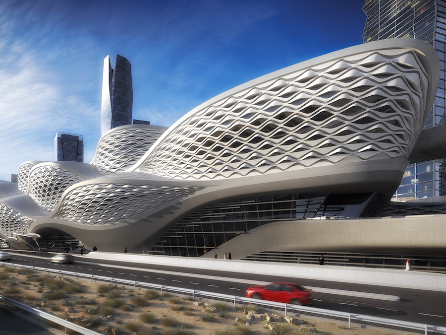 Tuyến tàu điện ngầm Riyadh mới trị giá 23,5 tỷ USD của Saudi Arabia sẽ sở hữu một nhà ga do Zaha Hadid thiết kế. Đường ray dài 175 km của nó sẽ cách mạng hóa cách thức di chuyển của người dân ở Riyadh. Dự án này được dự kiến sẽ đi vào hoạt động trong năm 2019. 