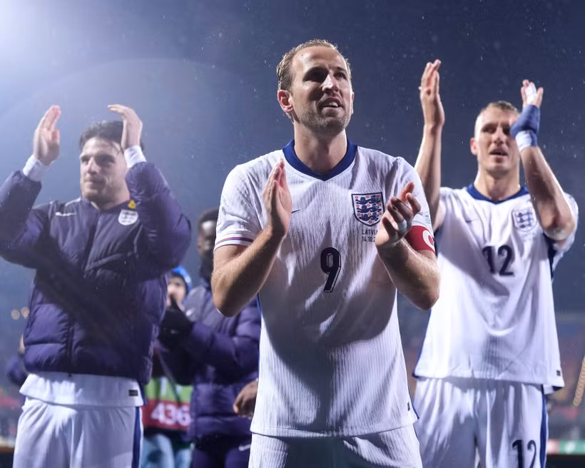 Tuyển Anh trở thành đội châu Âu đầu tiên giành vé dự World Cup 2026. (Nguồn: PA)