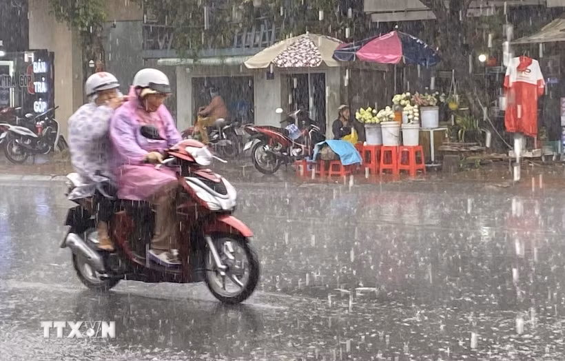 Từ chiều tối 21-24/8, nhiều khu vực mưa lớn, (Ảnh: TTXVN)