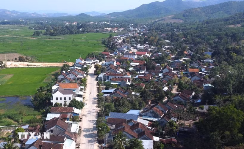 Xã miền núi Xuân Quang 2 (Đồng Xuân, Phú Yên). (Ảnh: Tường Quân/TTXVN)