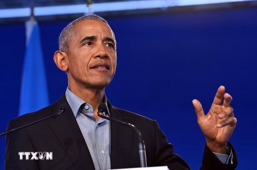 Cựu Tổng thống Mỹ Barack Obama. (Ảnh: AFP/TTXVN)