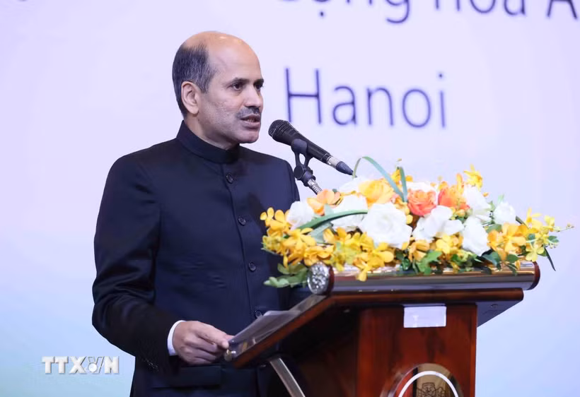 Đại sứ Ấn Độ tại Việt Nam Sandeep Arya. (Ảnh: An Đăng/TTXVN)