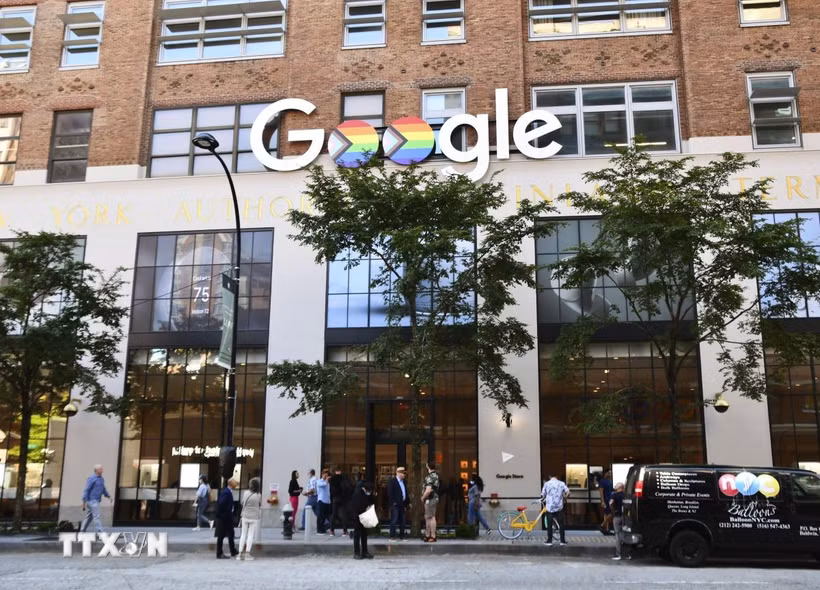 Một cửa hàng của Google tại New York, Mỹ. (Ảnh: Kyodo/TTXVN)
