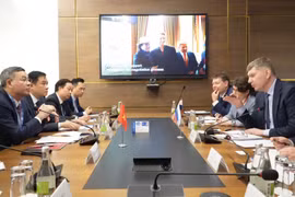 Việt Nam và Nga thúc đẩy hợp tác kinh tế, đầu tư, thương mại và hợp tác chiến lược trong khuôn khổ hợp tác toàn diện, hướng tới phát triển bền vững. (Ảnh: BTC/Vietnam+)