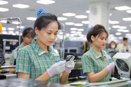 Vốn đầu tư trực tiếp nước ngoài thực hiện tại Việt Nam trong bảy tháng ước đạt 13,6 tỷ USD, tăng 8,4% so với cùng kỳ năm trước. (Ảnh: Vietnam+)
