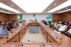 Ngày 17/6, Bộ Tài chính tổ chức Hội nghị phổ biến, triển khai kịp thời các văn bản quy phạm pháp luật trong lĩnh vực quản lý, sử dụng tài sản công mới được ban hành tới các bộ ngành, địa phương. (Ảnh: CTV/Vietnam+)