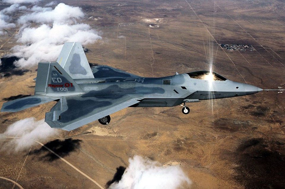 Máy bay chiến đấu F-22 Raptor của Mỹ. (Nguồn: sputniknews)