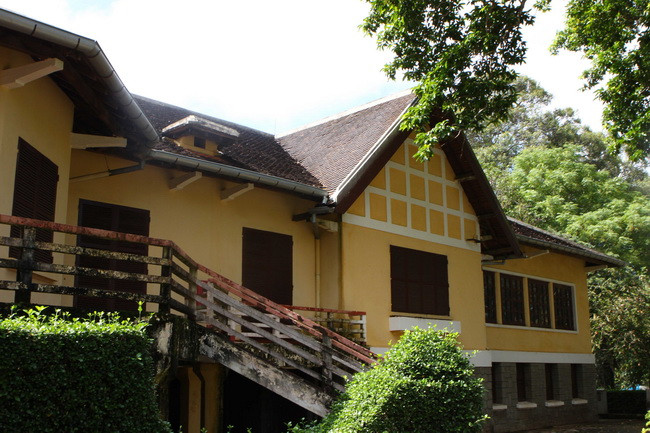 Phong cách thiết kế kiến trúc Tây Nguyên kết hợp hiện đại. (Ảnh: Dương Giang/TTXVN)