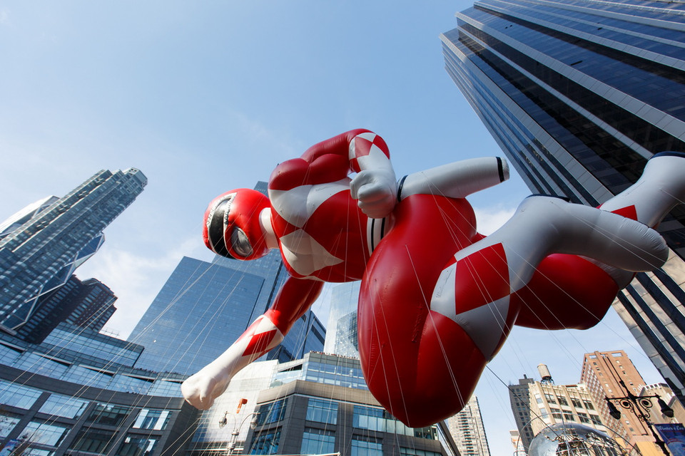 Những quả bóng bay khổng lồ đặc trưng trong lễ diễu hành Macy tại New York ngày 26/11. (Ảnh: THX/TTXVN)