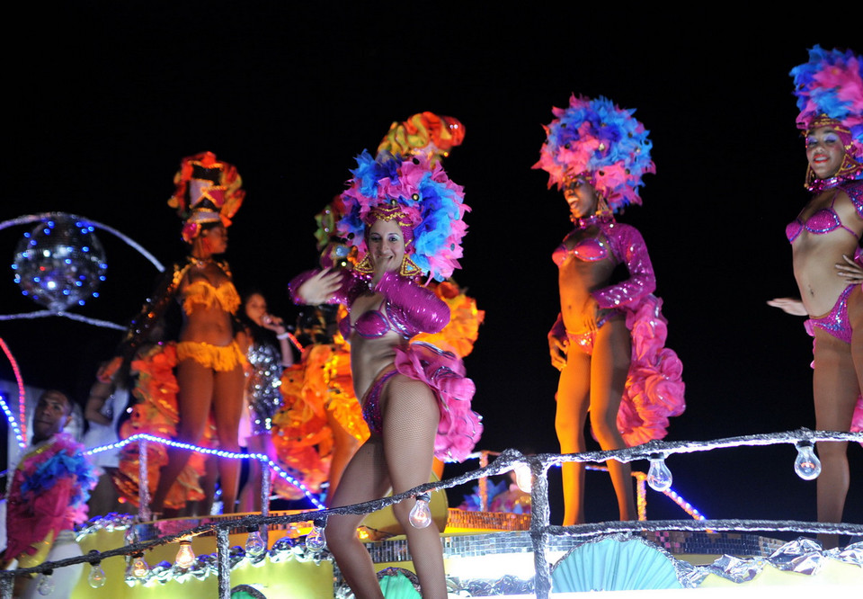 Lễ hội Carnaval La Habana 2015 được tổ chức từ ngày 7 đến 16/8/2015 tại thủ đô La Habana (Cuba). (Ảnh: Lê Hà/TTXVN)