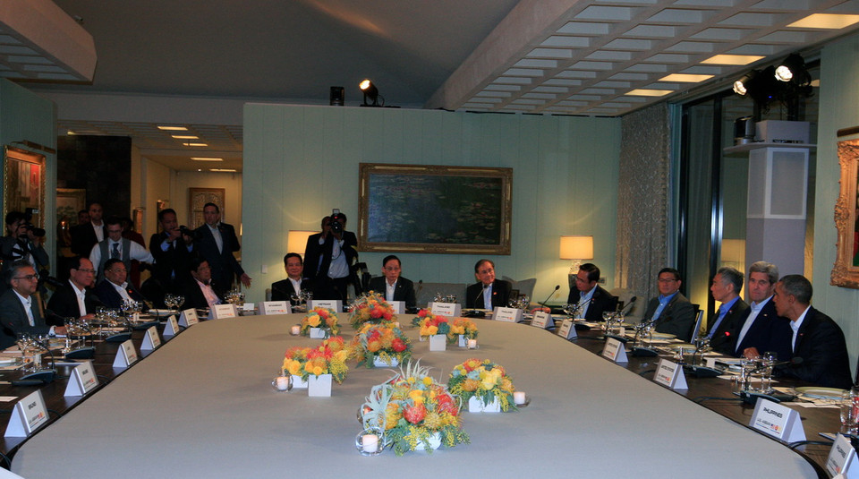 Thủ tướng Chính phủ Nguyễn Tấn Dũng dự ăn tối và thảo luận về Viễn cảnh chiến lược khu vực. (Ảnh: Thống Nhất/TTXVN)