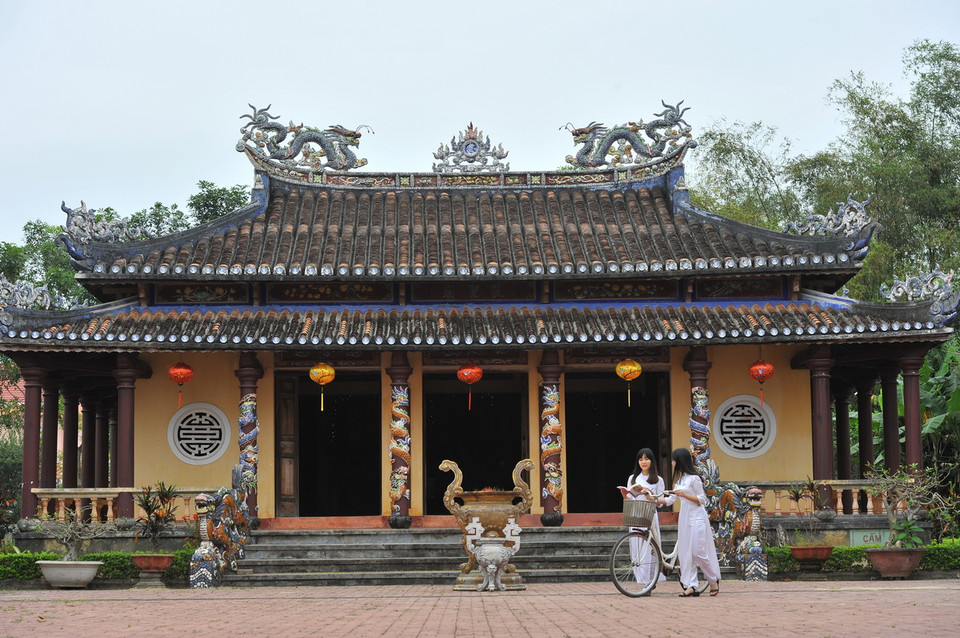 Văn Thánh - Khổng Miếu tọa lạc trên khu đất có diện tích 6.200 m2 cạnh đường Phan Bội Châu, thuộc khối phố Mỹ Thạch Bắc, phường Tân Thạnh, Thành phố Tam Kỳ, Quảng Nam. (Ảnh: Minh Đức/TTXVN)