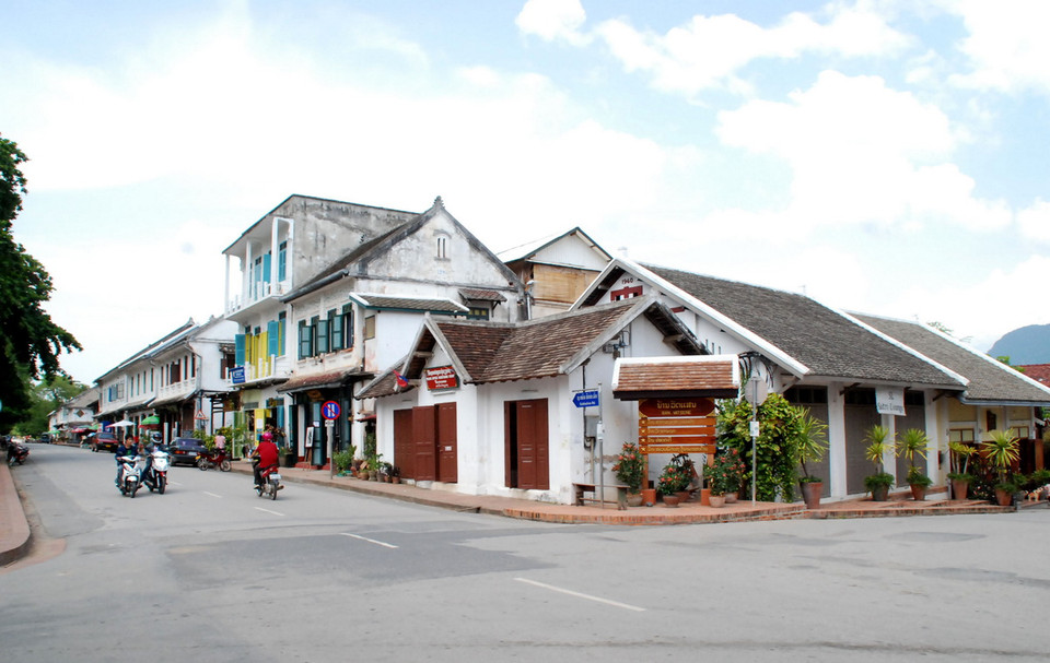 Sự yên bình của Luang Prabang. (Ảnh: Phạm Kiên/Vietnam+)