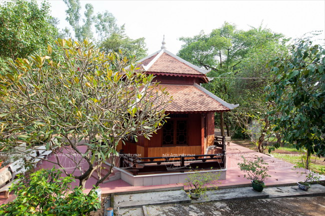 Chòi lục giác trong khuôn viên Tổ đình Bửu Long.