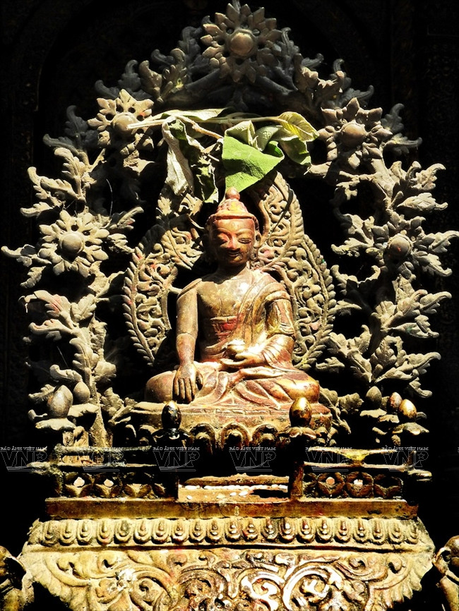 Điêu khắc tinh xảo của một pho tượng trên Quảng trường Patan Durbar, Di sản thế giới của Nepal. (Nguồn: Báo ảnh Việt Nam)