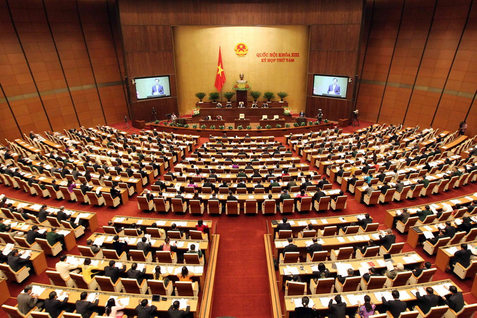 Ban hành nhiều luật quan trọng triển khai thi hành Hiến pháp 2013. (Ảnh: Đức Tám/TTXVN)