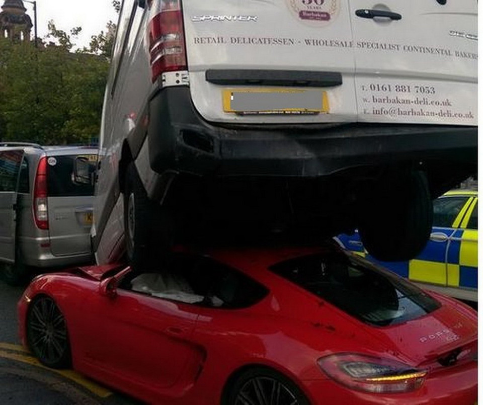 Vụ tai nạn xảy ra tại thành phố Manchester nước Anh. (Nguồn: manchestereveningnews)