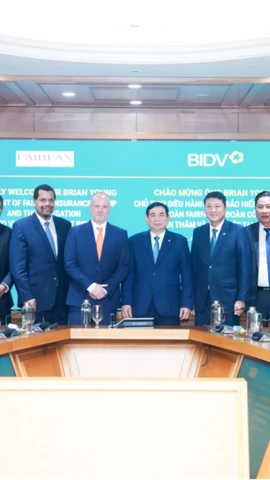 Đại diện lãnh đạo FairFax làm việc tại BIDV. (Ảnh: Vietnam+)