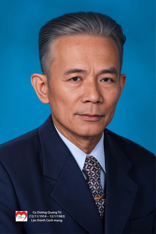 Chân dung ông Dương Quang Trị - một trong những người trực tiếp tham gia tổ chức chương trình phát thanh giới thiệu Bản Tuyên ngôn độc lập do Chủ tịch Hồ Chí Minh soạn thảo. (Ảnh: Tổ chức Trái tim Người lính) 5-cu-duong-quang-tri-jpg-1754458140833745581121.png