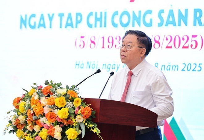 Ủy viên Bộ Chính trị, Bí thư Trung ương Đảng, Trưởng Ban Tuyên giáo và Dân vận Trung ương Nguyễn Trọng Nghĩa phát biểu chỉ đạo. (Ảnh: Minh Đức/TTXVN) ong-nguyen-trong-nghia-1.jpg