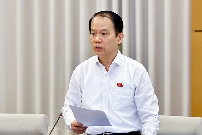 Chủ nhiệm Ủy ban Pháp luật và Tư pháp của Quốc hội Hoàng Thanh Tùng phát biểu. (Ảnh: Doãn Tấn/TTXVN) uy-ban-tu-phap.jpg