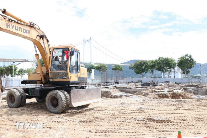 Area of the Fab-Lab Project for Advanced Packaging Technology Production, invested by VSAP LAB Joint Stock Company in Da Nang. (Photo: Khoa Chuong/VNA) ttxvn-cong-nghe-dong-goi-2.jpg