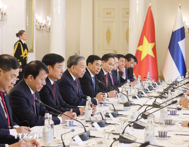 Tuyên bố chung về việc thiết lập quan hệ Đối tác Chiến lược Việt Nam-Phần Lan ttxvn-tong-bi-thu-hoi-dam-tong-thong-phan-lan-4.jpg