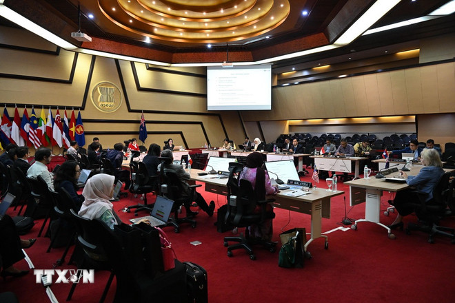 Det 13:e mötet i den gemensamma samarbetskommittén mellan ASEAN och Nya Zeeland. (Foto: VNA) ttxvn-asean-new-zealand.jpg
