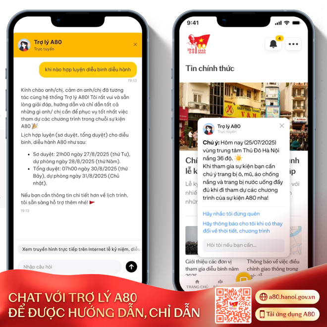 La plataforma A80 integra numerosas utilidades destacadas: un chatbot con IA actúa como un anh5.png