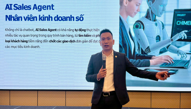 Les chiffres présentés lors de la conférence ont montré que plus de 60 % des entreprises vietnamiennes ont utilisé l'IA dans leur service client. (Photo : PV/Vietnam+) unknown1.jpg