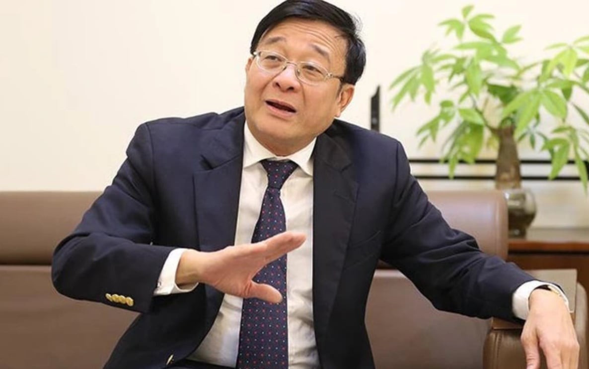 Tiến sỹ Nguyễn Quốc Hùng - Phó Chủ tịch kiêm Tổng Thư ký Hiệp hội Ngân hàng Việt Nam nhấn mạnh sự phát triển của ngành Ngân hàng hôm nay có một phần rất lớn đóng góp thầm lặng nhưng vô cùng quan trọng của hệ thống báo chí. (Ảnh: PV/Vietnam+) 1794e904-96c5-433a-9bb6-16035d30a88a.jpg