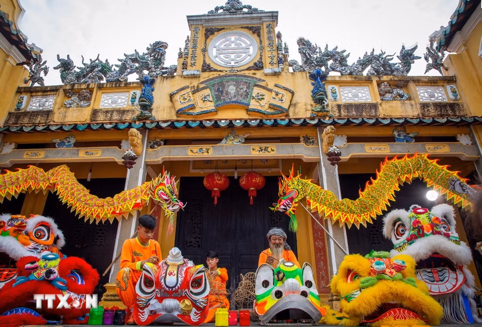 Đình Hiệp Ninh gắn bó với đời sống văn hóa, tín ngưỡng của người dân Tây Ninh, là nơi lưu giữ những giá trị truyền thống và ký ức cộng đồng qua nhiều thế hệ. (Ảnh: Giang Phương/TTXVN)