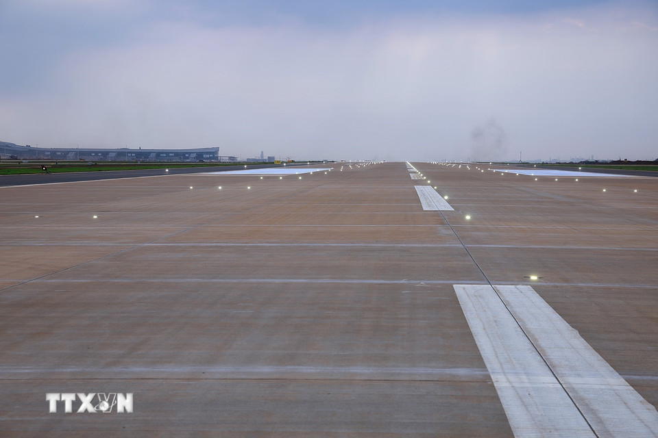 Đường cất hạ cánh Dự án cảng hàng không quốc tế Long Thành. (Ảnh: Dương Giang/TTXVN)