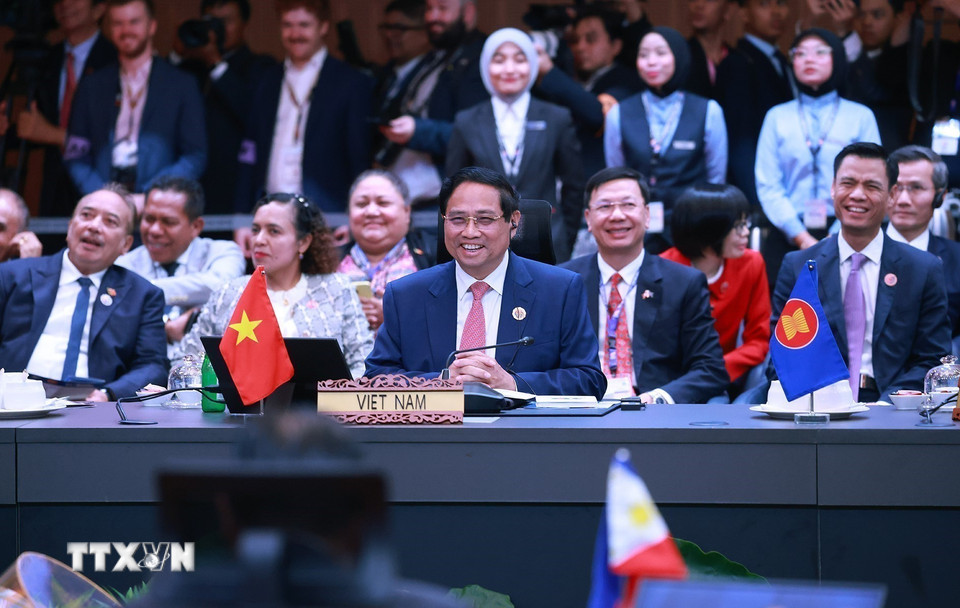 Thủ tướng Phạm Minh Chính tham dự Hội nghị Cấp cao Kỷ niệm ASEAN-New Zealand. (Ảnh: Dương Giang/TTXVN)