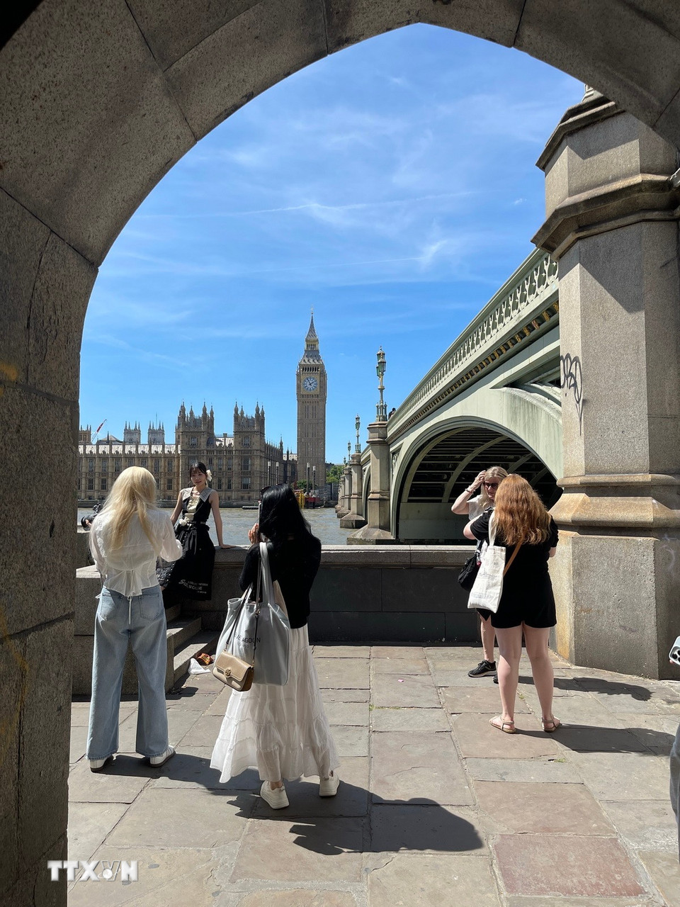 Góc chụp Big Ben được du khách đặc biệt ưa thích. (Ảnh: Minh Hợp/TTXVN)