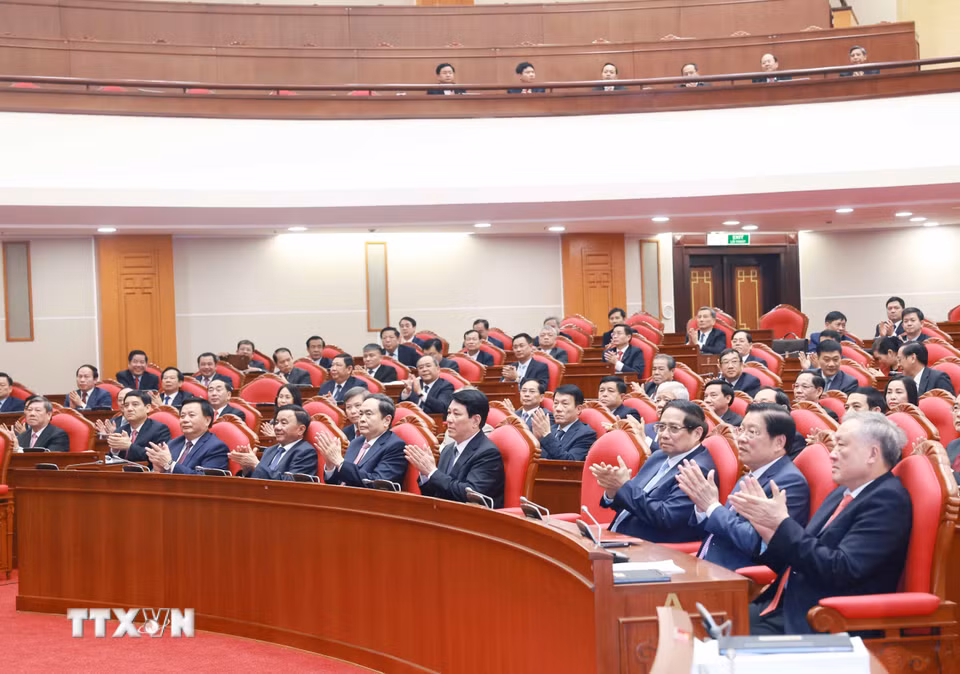 Đại biểu dự bế mạc Hội nghị. (Ảnh: Doãn Tấn/TTXVN)