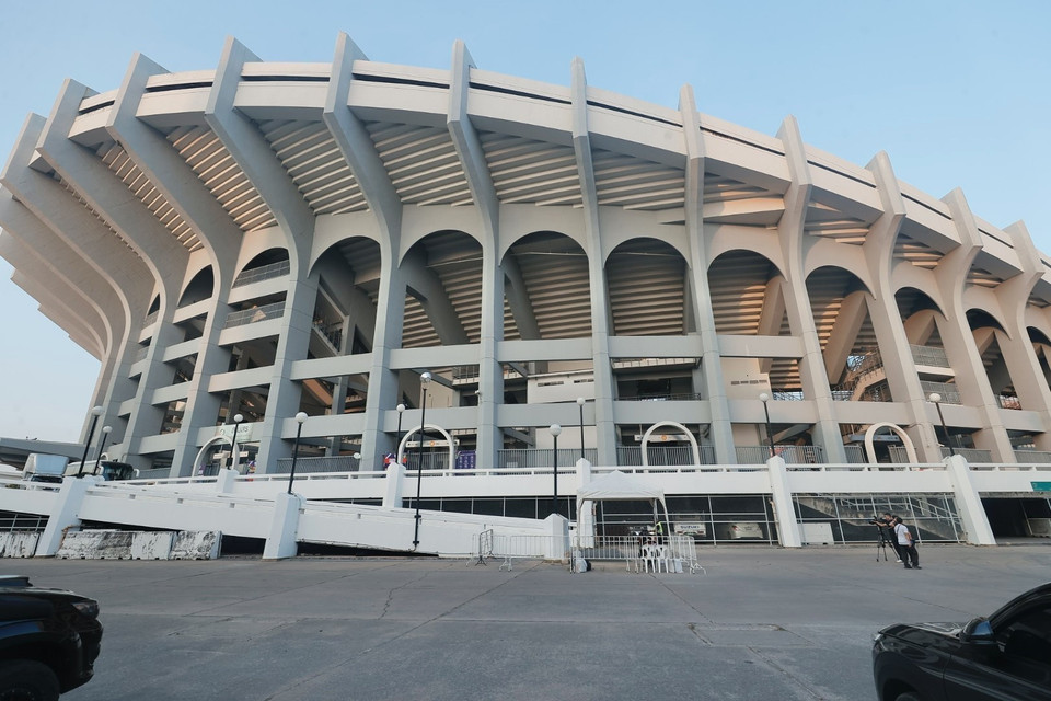 Sân vận động Rajamangala nằm trong tổ hợp thể thao Hua Mak, Bang Kapi, Thủ đô Bangkok (Thái Lan). (Ảnh: Minh Quyết/TTXVN)