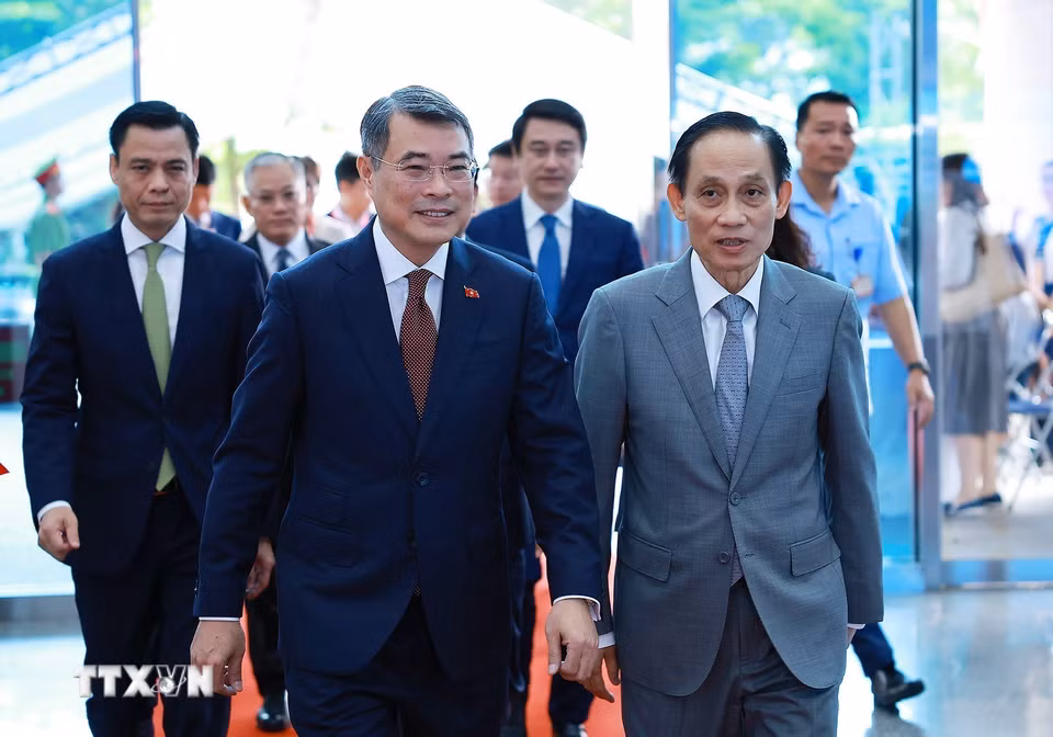 Trong khuôn khổ Hội nghị Ngoại giao lần thứ 33 diễn ra tại Hà Nội, sáng 4/8/2026, Thủ tướng Lê Minh Hưng dự và phát biểu tại Phiên toàn thể với chủ đề: Ngoại giao phục vụ phát triển đất nước trong tình hình mới “Tư duy đột phá-Hành động quyết liệt-Kết quả thực chất.” (Ảnh: Dương Giang/TTXVN)