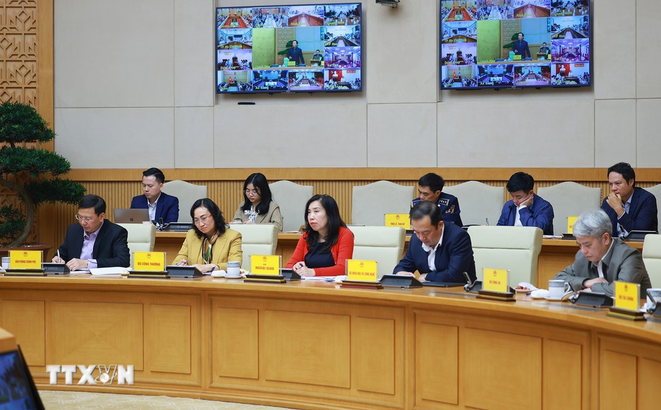 Các đại biểu tham dự Phiên họp lần thứ 26 của Ban chỉ đạo chống khai thác hải sản bất hợp pháp. (Ảnh: Dương Giang/TTXVN)