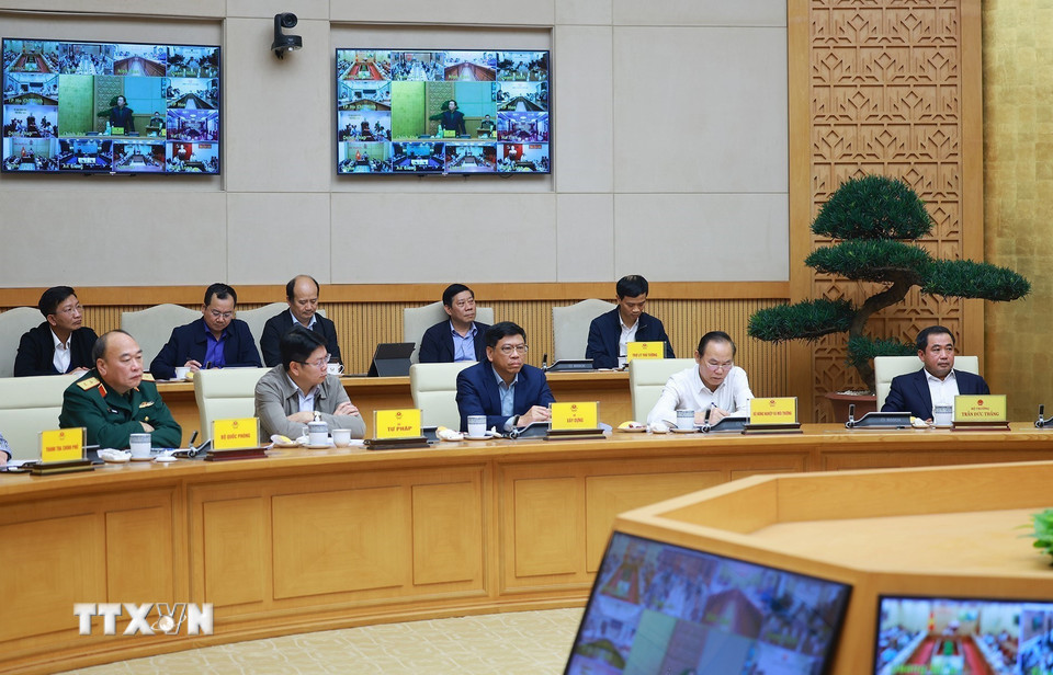 Các đại biểu tham dự Phiên họp lần thứ 26 của Ban chỉ đạo chống khai thác hải sản bất hợp pháp. (Ảnh: Dương Giang/TTXVN)