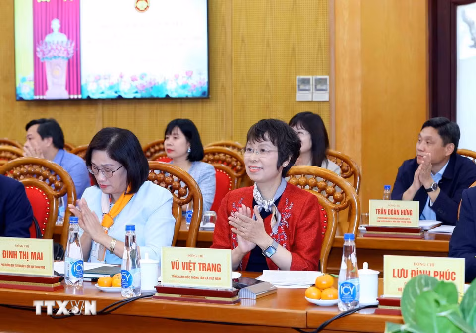 Đại biểu tham dự buổi làm việc. (Ảnh: Phương Hoa/TTXVN)