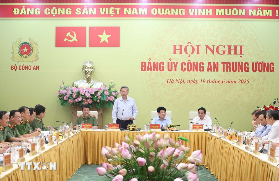 Tổng Bí thư Tô Lâm phát biểu. (Ảnh: Thống Nhất/TTXVN)