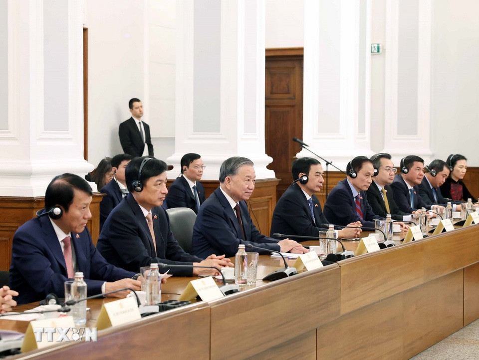 Tổng Bí thư Tô Lâm phát biểu. (Ảnh: Thống Nhất/TTXVN)