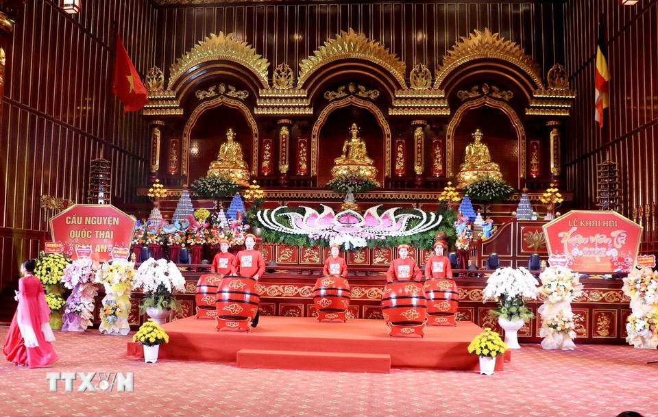 Quang cảnh buổi lễ. (Ảnh: Văn Đức/TTXVN)