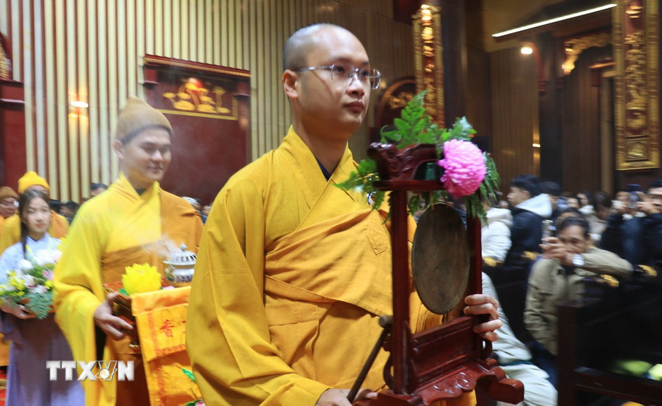 Ngày 7/2/2025 (mùng 10 tháng Giêng), Lễ hội Xuân Yên Tử chính thức khai mạc tại Khu di tích danh thắng Yên Tử (thành phố Uông Bí, tỉnh Quảng Ninh). (Ảnh: Văn Đức/TTXVN)