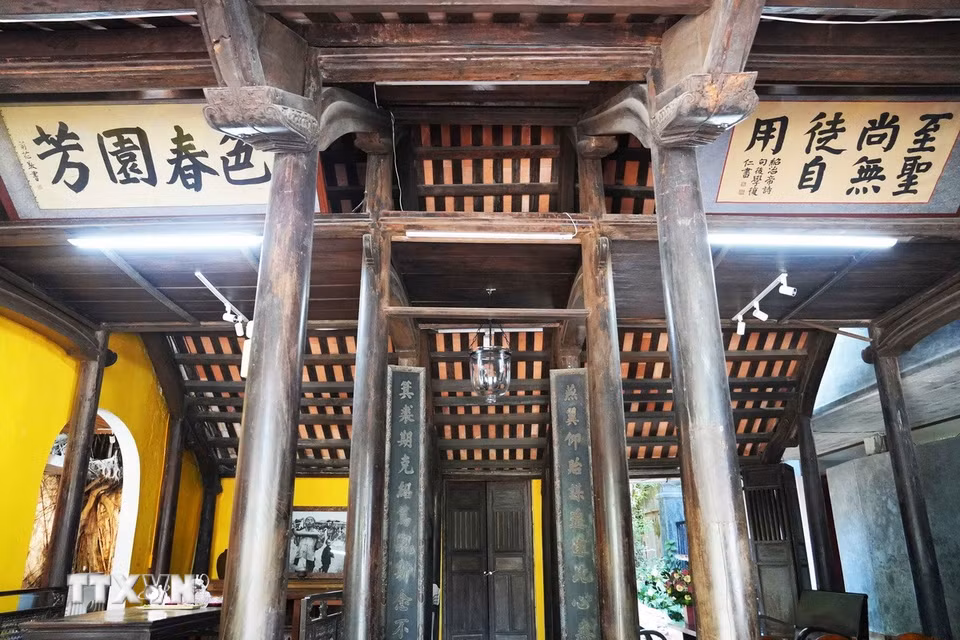 Nhà cổ ở phố cổ Gia Hội, phường Phú Xuân, thành phố Huế mang kiến trúc nhà rường truyền thống. (Ảnh: Nguyên Lý/TTXVN)